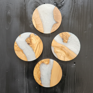 Plateaux de service en nacre de qualité supérieure avec incrustations de os colorés personnalisés, avec un ensemble de dessous-de-verre, hôtels et restaurants chez Star Crafts India - Product Image 1