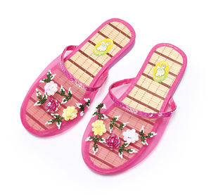 2025 New Arrival Design Indoor and Outdoor Fashion Women <strong>Beaded</strong> Slippesr <strong>Mesh</strong> <strong>Slipper</strong> - Product Image 5