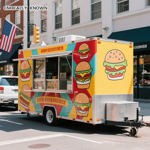 OEM Custom Small Pink Fully Equipped Snack Machines Coffee Trailer Mobile Remolques Bakery Food Truck - Product Image 2
