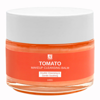 Marque privée logo personnalisé soins du visage blanchissant bio doux nourrissant tomate baume nettoyant démaquillant