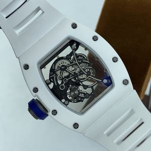 Reloj Mecánico de Hombre 055 de Cerámica Blanca, el Más Vendido del 2026, con Cristal de Zafiro de Alta Calidad en Forma de Barril, Estilo Casual y Moderno - Product Image 4