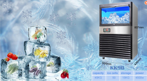 Máquina de Hielo Pequeña para Bar, Máquina Industrial de Hielo en Cubitos, Máquina de Hielo de Acero Inoxidable de 30 kg/24 h para el Hogar, Ideal para Marketing - Product Image 4