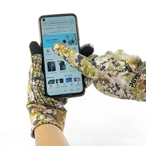 Guantes de caza con pantalla táctil para hombre, guantes de camuflaje para ARCO, ciervo, caza, accesorios de caza ligeros