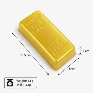 Elonna Soft PU Squishy Gold Brick Gold Bar Squeeze <b>Toy</b>-Stress Relief & Fidget <b>Toy</b> for 14+ Years Unisex - Product Image 6