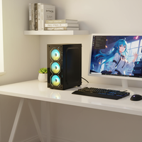 Boîtier de PC de jeu Micro ATX ITX, boîtier de PC de jeu pour ordinateur de bureau, boîtier de PC Full Tower ATX avec ventilateurs, cabinet de PC de jeu