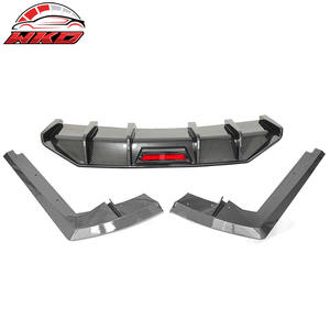 Protector de Parachoques Trasero para Hyundai Elantra 2021 2022 2023 IKON, Difusor con Impresión de Fibra de Carbono - Accesorios para Automóviles de Polipropileno - Product Image 4