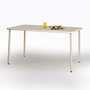 TABLE FIXE SHANHU, 140X80 CM, EN MÉTAL ET ARGILE - Product Image 1
