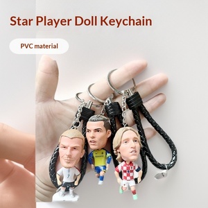 Figurines de dessins animés de stars du football YY, C. Ronaldo, Neymar, Vinicius, Mbappé, Bellingham, porte-clés en PVC - Product Image 2