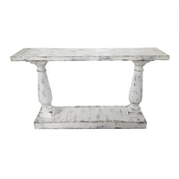 Hl291 balustrades de Style français européen fabriqués à la main classique Unique en bois recyclé entrée couloir Table Console en bois