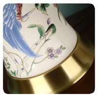 Nouveau pays céramique style chinois grand salon jardin fleur et oiseau bouteille lampes de table décoratives lampe