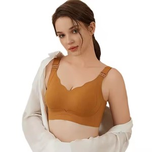 Vente en gros de soutiens-gorge d'<span class=keywords><strong>allaitement</strong></span> confort grande taille 42/95DE bonnet sans fil Sexy bretelles larges Yoga maternité femmes <span class=keywords><strong>sport</strong></span> soutien-gorge d'<span class=keywords><strong>allaitement</strong></span> - Product Image 2