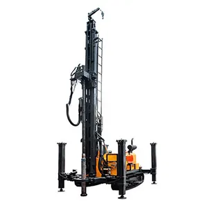 KW600 450m DTH Hammer Multifunction Crawler Portable Water Well Drilling Rig Machine