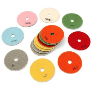 Günstigste Schleifwerkzeuge Diamant-Polierpads 4 Zoll Polierpads für Granit Marmor Nassanwendung Diamant-Polierpad - Product Image 3