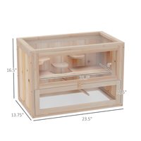 Chilochilo en bois Hamster Cage souris et Rat House petit habitat animal pour cochons d'inde Chinchillas avec dessus ouvrable