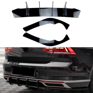 Volkswagen Rear Bumper Lip Spoiler Glossy Black PP Material For Magotan Passat B8.5 2020 <b>Models</b> - Product Image 1