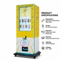 Distributeur intelligent 24H de cartes à collectionner (TCG) avec paiement par carte de crédit pour centres commerciaux, 21 rangées d'allées