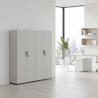 Armoire de classement verticale à double porte mobile de qualité supérieure, rangement de documents, construction en bois massif, bureau d'entreprise, atelier, grande taille