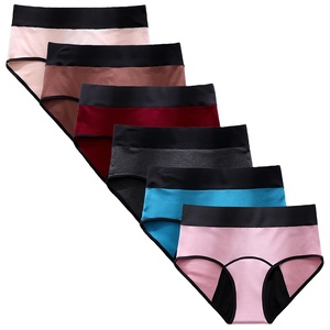 Logo personnalisé protecteur lavable réutilisable sanitaire sous-vêtements menstruels culotte menstruelle étanche - Product Image 2