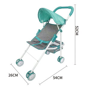 Poussette de poupée 20mm Deluxe Poussette bébé grande taille avec poignée réglable un sac à bandoulière 2 1 <span class=keywords><strong>Landau</strong></span> - Product Image 1