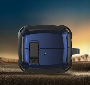 Funda protectora para auriculares Switch para <span class=keywords><strong>Samsung</strong></span> Galaxy Buds3 Pro / Buds3 / Buds3 EF, funda de silicona, cubierta a prueba de golpes + llavero - Product Image 4