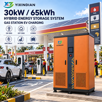 30kW 65kWh stockage solaire commercial BESS armoire de stockage d'énergie pour stations-service et commerces routiers