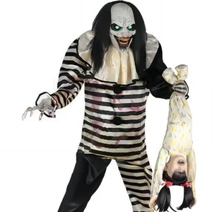 Décoration d'Halloween, nouveau <span class=keywords><strong>clown</strong></span> électrique d'horreur, <span class=keywords><strong>bar</strong></span>, maison hantée, pièce secrète, accessoires de décoration, attrape-enfants, <span class=keywords><strong>clown</strong></span> avec éclairage LED - Product Image 1