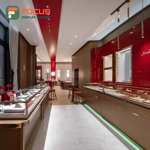 Luxury Jewelry Display Counter Tempered Glass Panel Jewelry Shop Jewelry Cabinet - Product Image 3