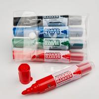 Marqueurs effaçables à sec écologiques et rechargeables, faible odeur, stylo pour tableau blanc effaçable, lot de 4 couleurs avec pointe moyenne pour l'éducation