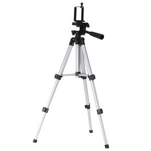 Travel <b>Tripod</b> For Dslr Mirrorless Cameras Portable Aluminum Mini <b>Tripod</b> With Twist Lock 35cm Folded Length Silver Color - Product Image 4