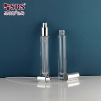 Flacon pulvérisateur de parfum rond en verre vide de luxe 5ml 10ml 15ml