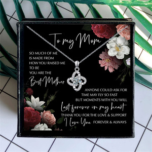 Collana con ciondolo con nodo di cristallo femminile carino <span class=keywords><strong>per</strong></span> <span class=keywords><strong>mia</strong></span> <span class=keywords><strong>mamma</strong></span> gioielli da sposa Vintage <span class=keywords><strong>per</strong></span> il <span class=keywords><strong>regalo</strong></span> della festa della <span class=keywords><strong>mamma</strong></span> - Product Image 2