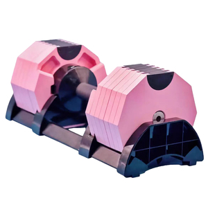 Desain baru diskon besar Set Dumbbell generasi bobot gratis 2 Dumbbell 2.5KG peningkatan 40KG 43KG berat dapat disesuaikan - Product Image 6