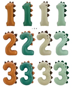 40inch New Design Number Foil <strong>Balloon</strong> for Birthday Party Decoration Dino Number 1 <strong>Balloon</strong> Dino Number <strong>2</strong> <strong>Balloon</strong> - Product Image 1