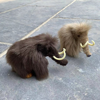 Jouets en peluche de mammouth de simulation à vendre, poupée éléphant porte-clés personnalisée par photo pour cadeau d'entreprise