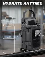 Bolsa de Gimnasio Magnética de Poliéster OEM con Porta Botella de Agua Grande y Anillo para Toalla, Impermeable para Gimnasio y Uso al Aire Libre