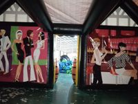 Tenda Bar Pub Tiup PVC Komersial, Inflatable untuk Iklan, Bar Portabel untuk Acara Pesta Festival Bir, Sewa, Buatan Cina
