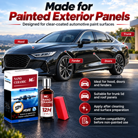 Revêtement céramique nano 50 ml, kit de protection de peinture automobile professionnel pour brillance, effet hydrophobe et detailing automobile