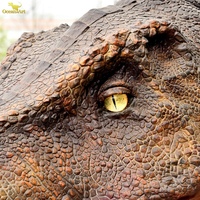 Modelo de Dinosaurio Realista con Control Remoto, Cabeza de Dinosaurio T-Rex de Tamaño Real para Museo