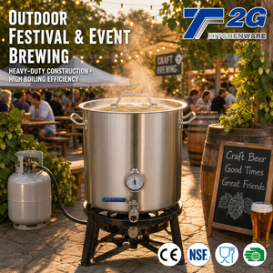 Olla de Cocción Comercial de Acero Inoxidable para Cervecerías Artesanales y Destilerías, 115L 179L 198L 225L, Certificación NSF CE - Product Image 1