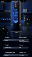 Masturbateur masculin en TPE à parois épaisses, doux et lisse, massage de la prostate, sensation de toucher réel, 9 fréquences, rechargeable par USB, étanche