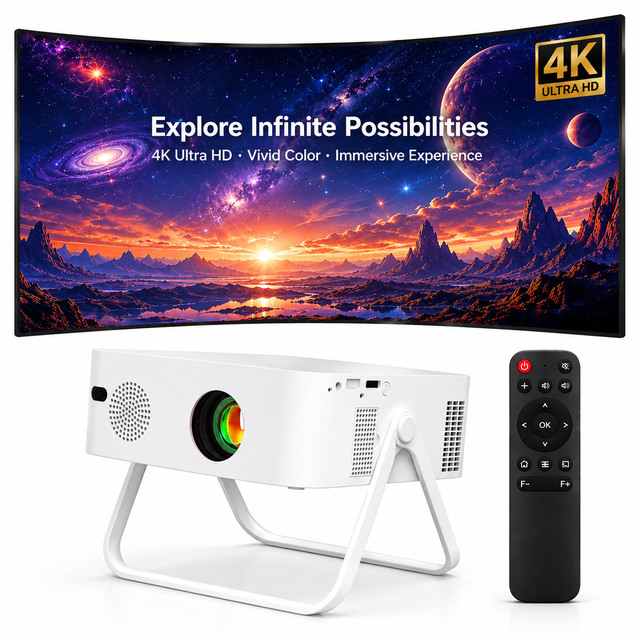 New Arrival MG60 Smart Projector Auto Focus Native 1080P Android 14 350 ANSI Lumens Mini Home Cinema Beamer