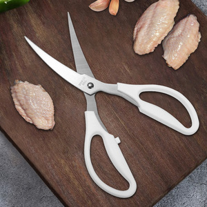 <b>Kitchen</b> <b>Scissors</b> Stainless Steel White Elbow Shape For Home Use Chicken Duck Fish Cutting - Product Image 3