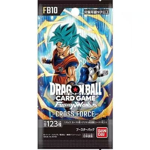 Auténtica Caja de Sobres <span class=keywords><strong>Bandai</strong></span> <span class=keywords><strong>Dragon</strong></span> <span class=keywords><strong>Ball</strong></span> TCG FB10 CROSS FORCE Fusion World Japonesa, 123 Tipos, Cartas de Anime Súper Raras para Coleccionistas - Product Image 1