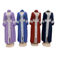 Nouvelle Robe Décontractée Élégante d'Abaya Imprimée pour Femmes Musulmanes du Moyen-Orient en Gros