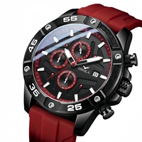 ONOLA 6851 Montre de luxe pour homme, cadran en verre, boîtier en alliage, mouvement à quartz, aiguilles lumineuses, ensemble original Best Win