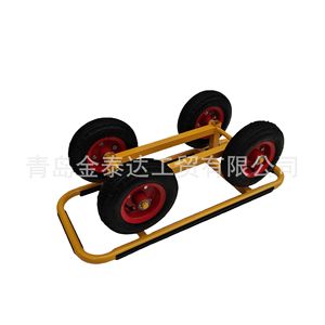 Chariot à main à quatre roues en fer rouge, chariot à outils mobile industriel TC2007A - Product Image 4