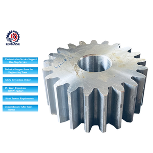 Engrenage hélicoïdal en acier forgé de grande taille et robuste pour boîte de vitesses de transmission, réducteur, roue motrice de machine minière - Product Image 4