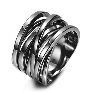 Anello Intrecciato 3D per Uomo, Gioiello da Dito in Stile Hip Hop alla Moda - Product Image 5