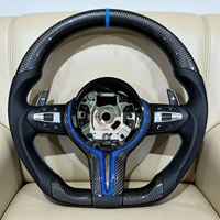 Volant de direction automobile en fibre de carbone pour BMW F10 F11 F15 F25 F30 F32 M3 F80 M4 F82 M2 M5 F90 E70 E90, accessoires automobiles