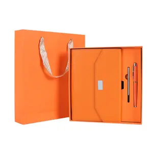 Coffret cadeau de carnet de notes avec stylo et coffret cadeau a5 journal avec agenda en cuir personnalisé de haute qualité